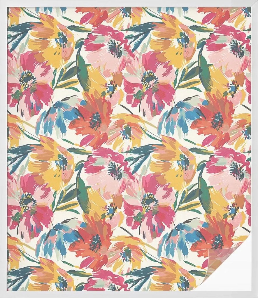 Ablakfólia Öntapadós Adatvédelem Virágos robbanás 100x116