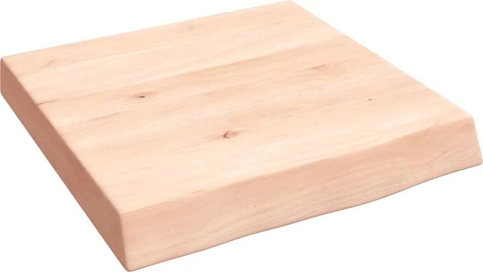 vidaXL kezeletlen tömör tölgyfa fali polc 40x40x(2-6) cm
