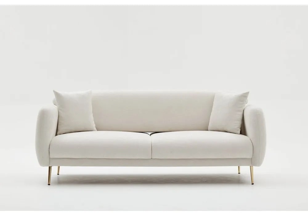 Fehér kinyitható kanapé 210 cm Simena – Balcab Home