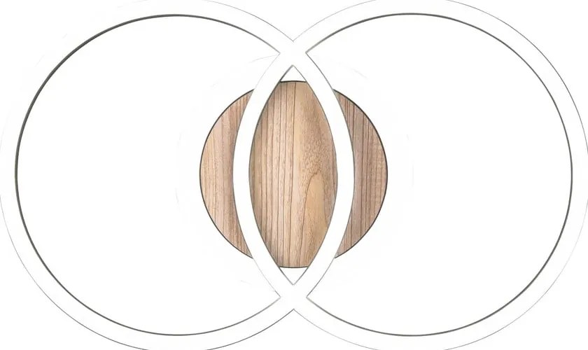 Fekete-barna LED szabályozható mennyezeti lámpa 28x46 cm Giro – Trio