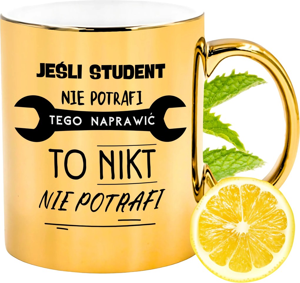 Prémium Arany Csillogó Bögre Diákoknak Ajándék Nyomtatott Fotóval