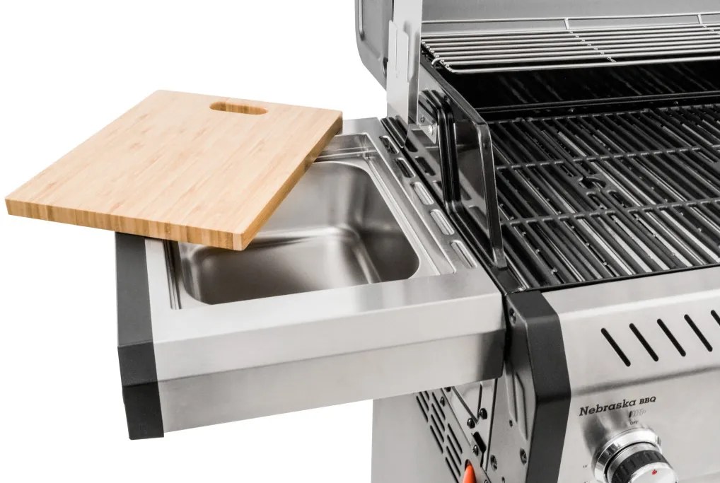 G21 Nebraska BBQ Premium Line gázgrill, 6 égőfejjel + ajándék reduktor