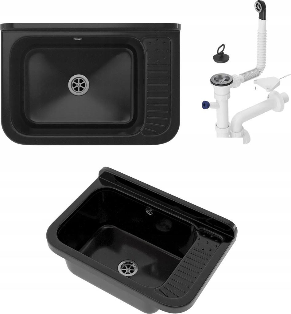 Háztartási Mosogató Mosoda Garázs Kazánház Kamra Fekete Műszaki