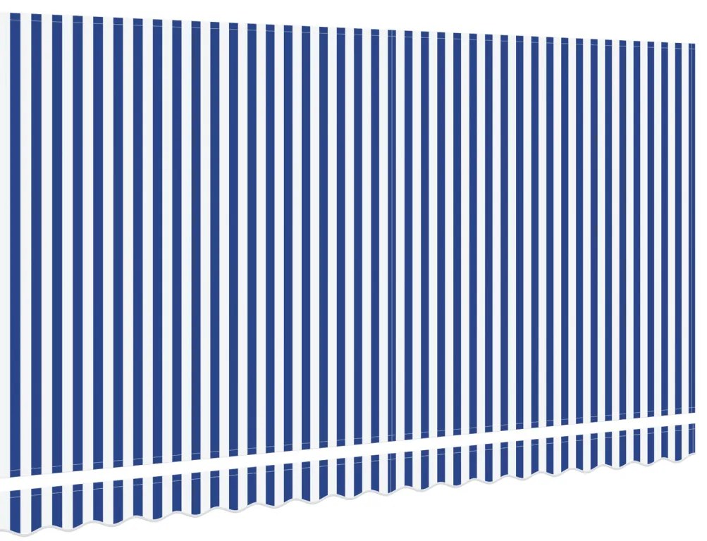 Napellenző Csere Anyag 4x2 m-es Kerethez Kék és Fehér