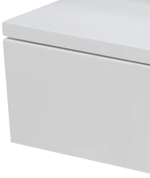 AVA éjjeli szekrényke, fehér színben