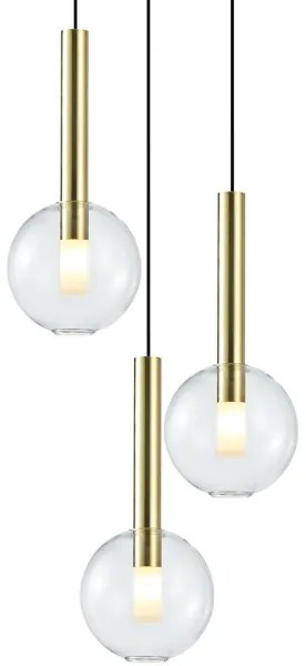 Csillár zsinóron NIKO 3xG9/9W/230V arany