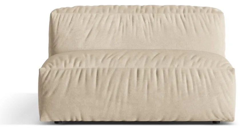 Bézs bársony kanapé modul (középső rész) Martina – Micadoni