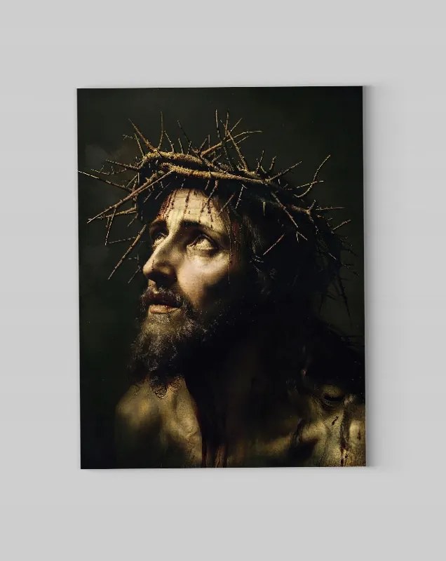 Jézus Krisztus töviskoronás vászonkép 60x80