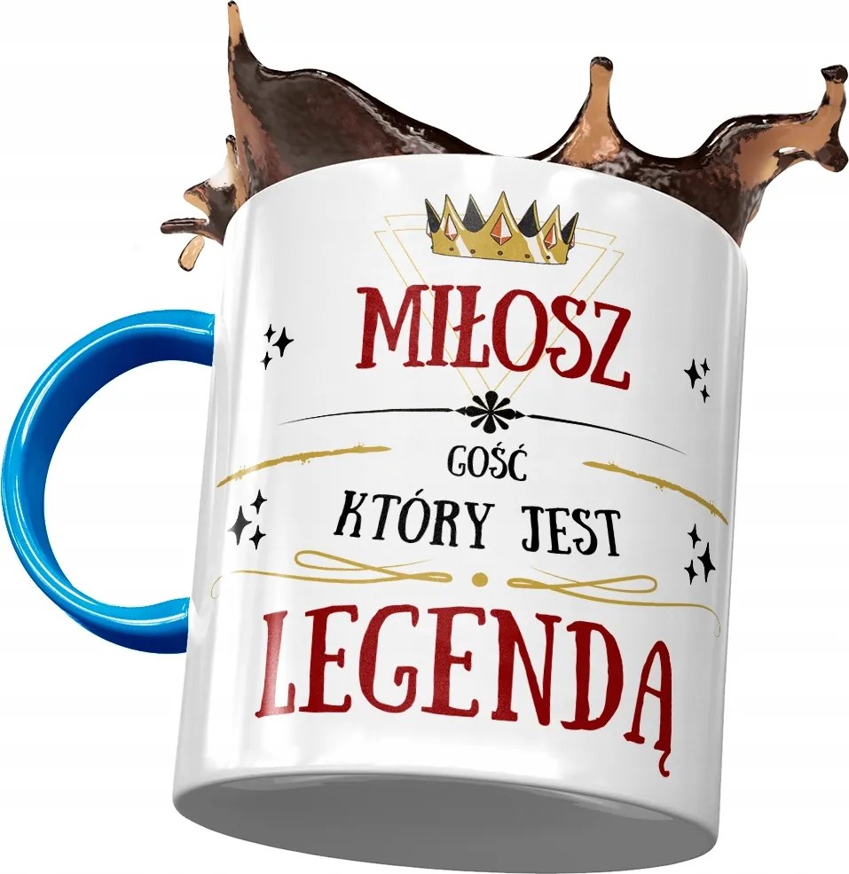 Kék Bögre Férjnek Barátnak Ajándék Nyomtatott Fotóval