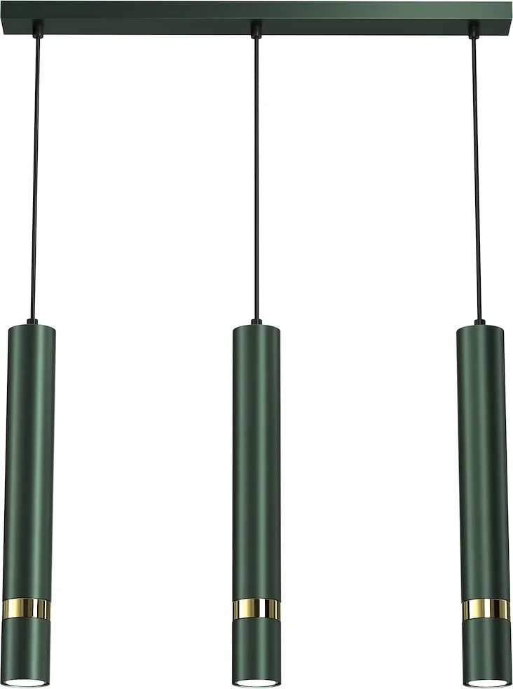 Függőlámpa Joker Green/gold 3xGU10