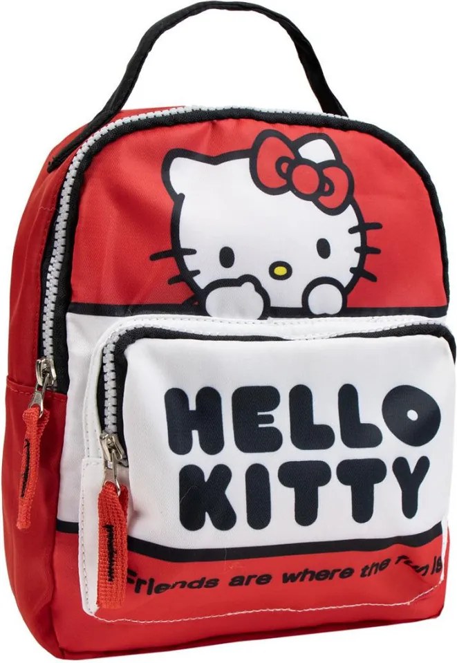 Hello Kitty Red hátizsák, táska 23 cm