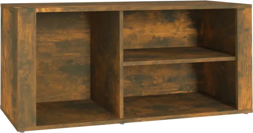 vidaXL füstös tölgy színű szerelt fa cipősszekrény 100 x 35 x 45 cm