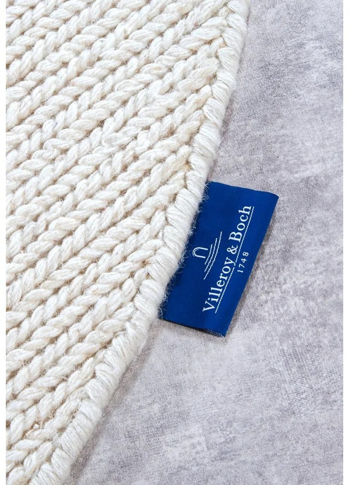 Fehér kézi szövésű gyapjú kerek szőnyeg ø 160 cm Francois – Villeroy&amp;Boch