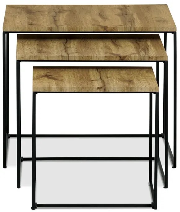 Dohányzóasztal 60×60 cm, MDF, Vad Tölgy. AF-3008 OAK