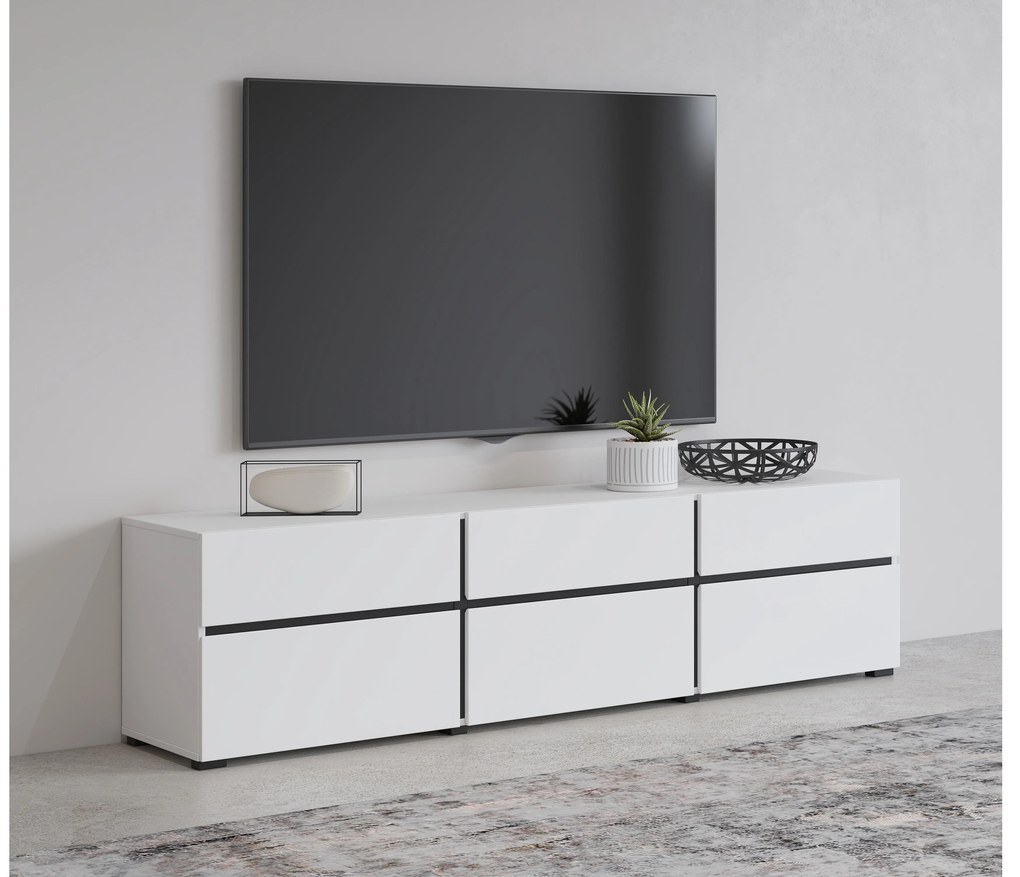 TV asztal/szekrény Crossroad Typ 41 (fehér). Akció -15%. 1108254