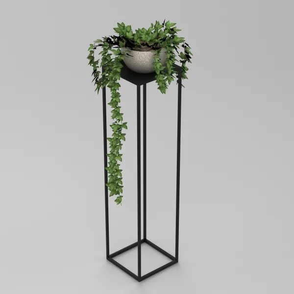 Virágállvány 100x24 cm fekete