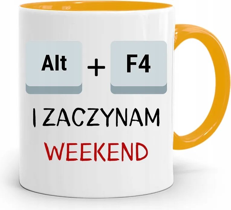Sárga Informatikai Programozó Bögre Alt F4 fényképes nyomtatással