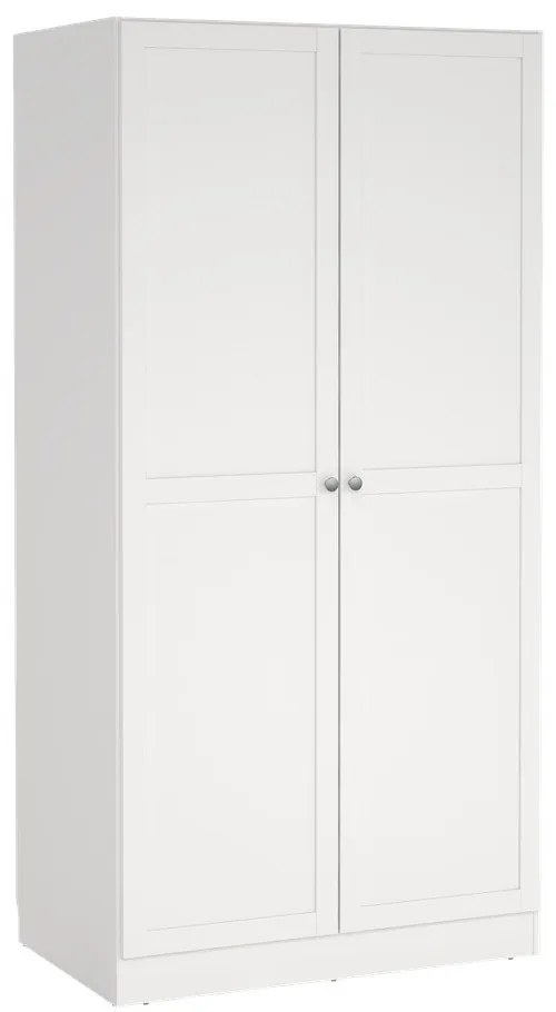 Fehér ruhásszekrény 99x200x62 cm Billund – Tvilum