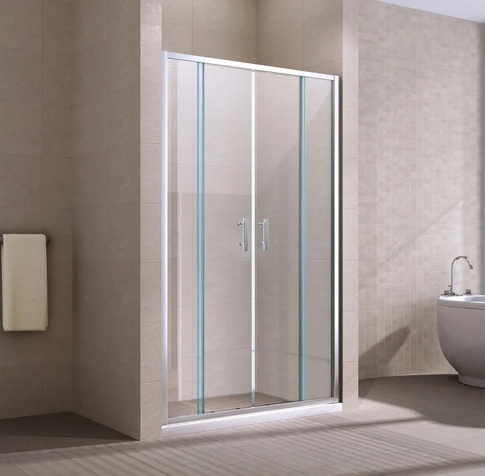 Loreto || 160 toló zuhanyajtó, 190cm, 6mm, NANO