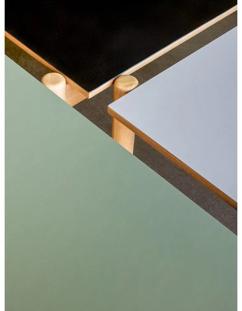 Tölgyfa étkezőasztal 107x190 cm Oblique – Hübsch