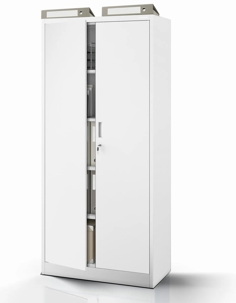 Fémszekrény JAN Compact 1750 x 800 x 400 mm, szürke