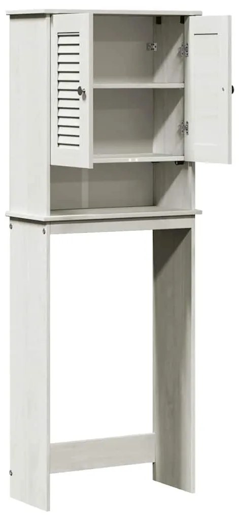 WC Szekrény polcokkal VIGO Fehér 60 x 27 x 161 cm Tömör fenyőfa