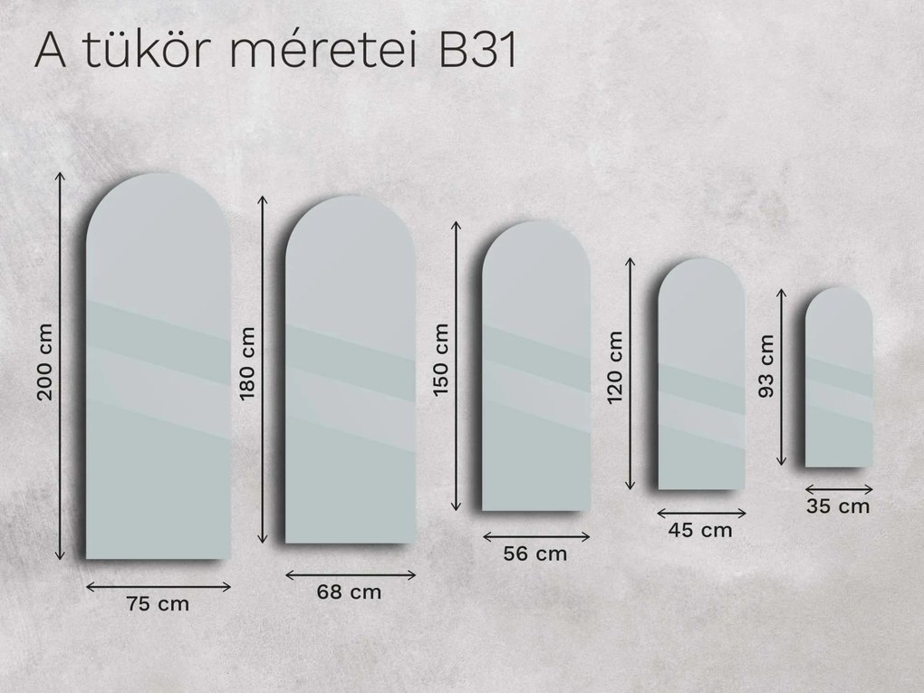 Antik tükör Base B31 75×200