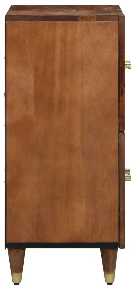 Oldalszekrény Mézbarna Tömör akácfa 60 x 33 x 75 cm Oldalszekrény