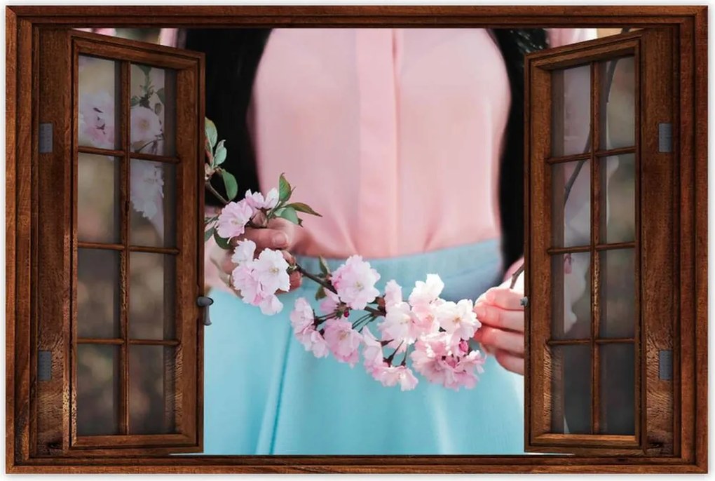 Poszterek 120x80 Virágzó cseresznye Japán