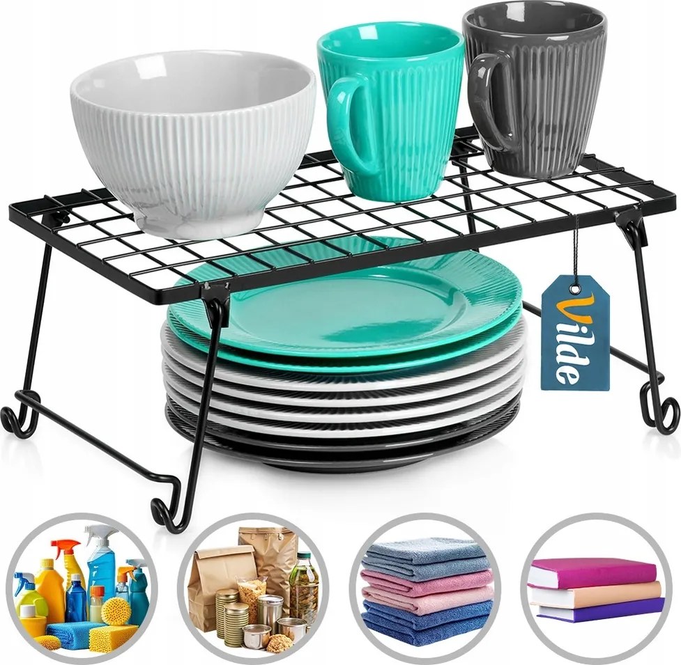 Konyhai polc fém kiegészítő asztallap polc szekrény állvány rendszerező