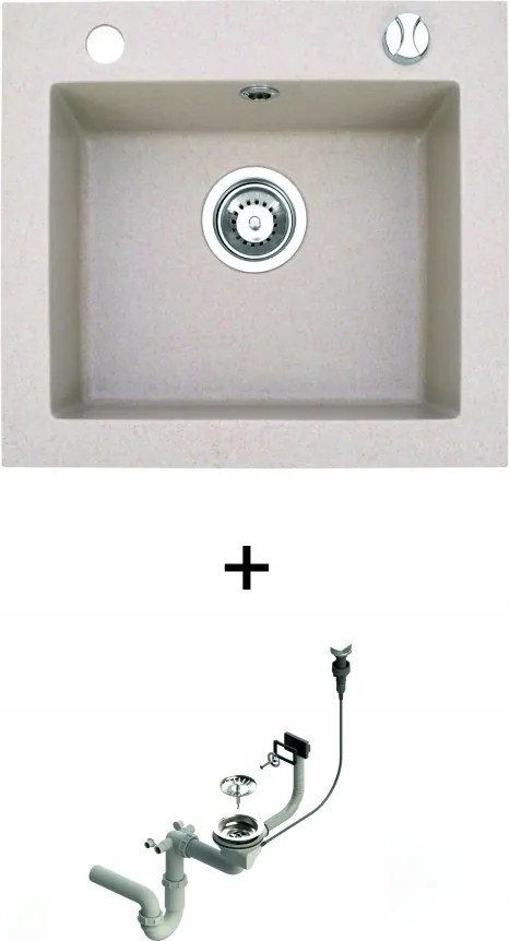 Gránit Mosogató Konyhai mosogató Argo szifon