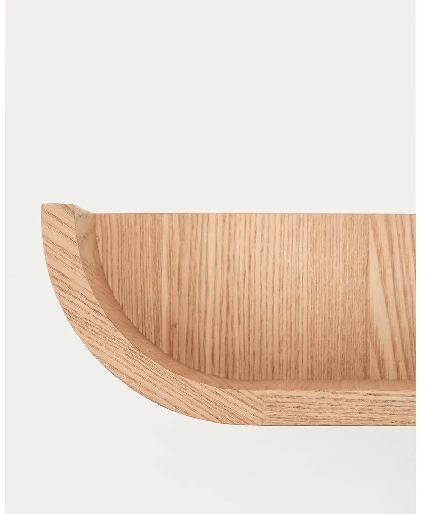 Natúr színű fali polc kőrisfa dekorral 60 cm Salaya – Kave Home