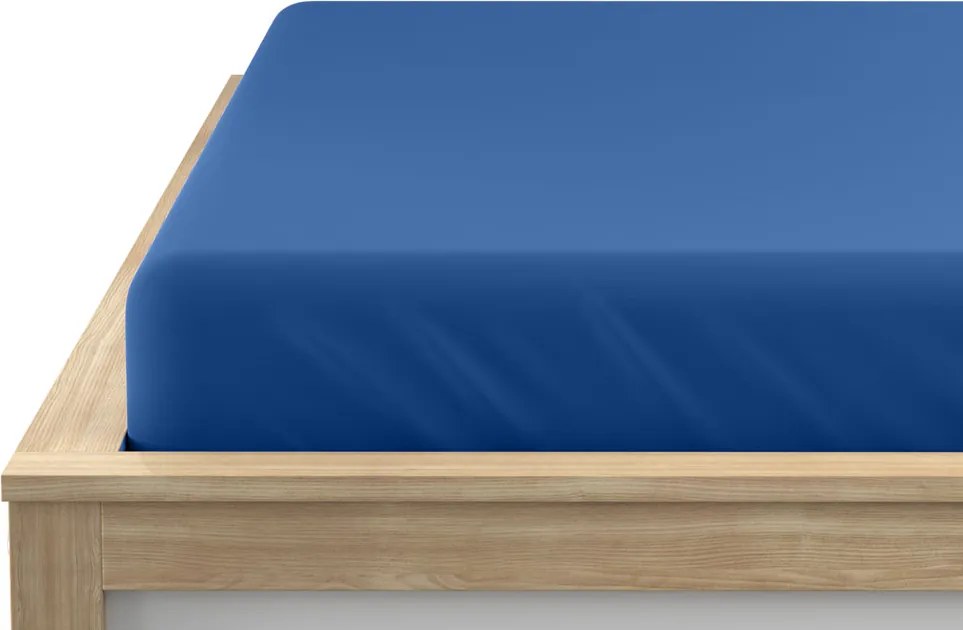 Jersey lepedő sötétkék 160 x 200 cm
