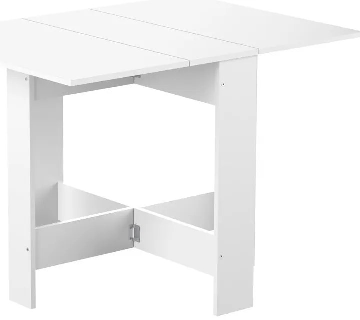 Bővíthető étkezőasztal fehér asztallappal 76x28 cm Papillon – TemaHome