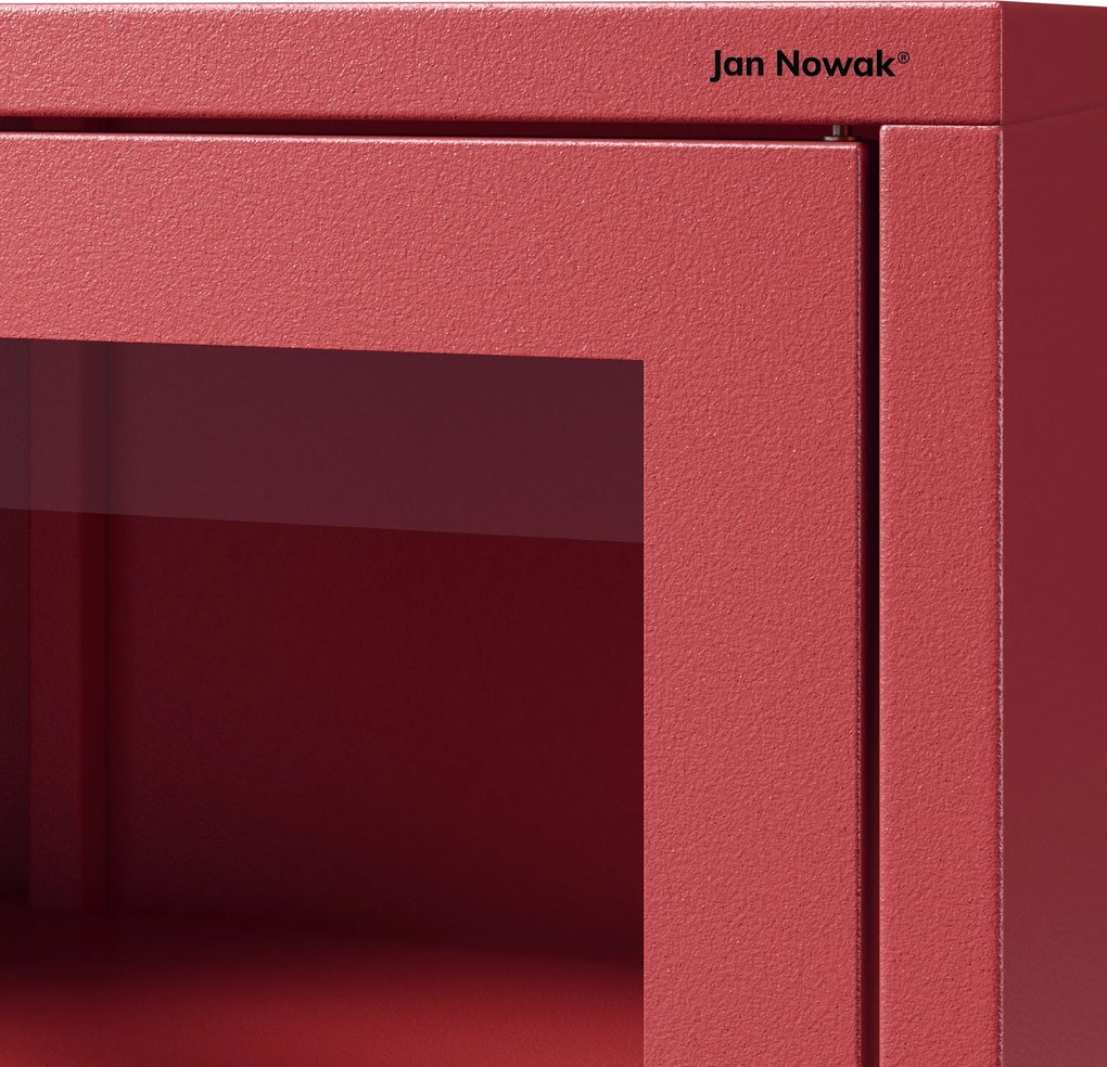 Vitrin GINA, 800 x 1015 x 400 mm, Modern: piros