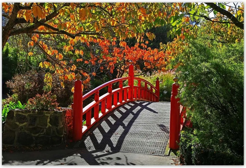 Poszterek 200x135 Piros japán híd