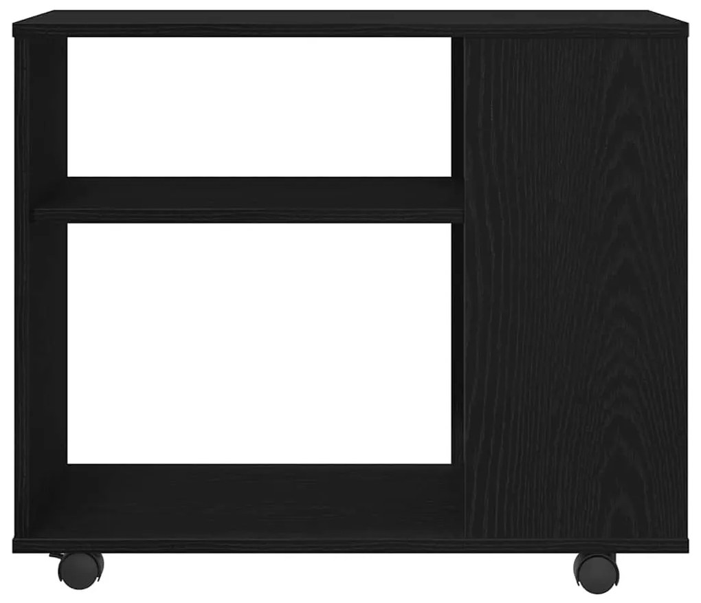 fekete tölgyfa kisasztal 70 x 35 x 60 cm