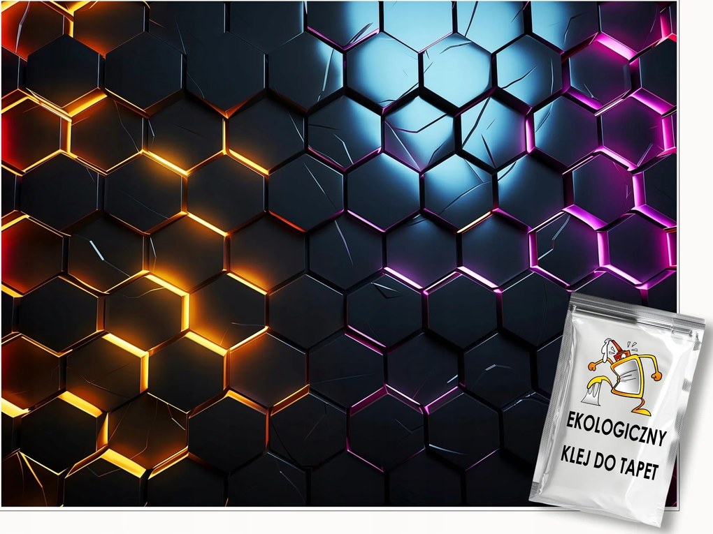 Ifjúsági 3D Fotótapéta Hexagonok Fiúknak Fali Tapéta 250x175