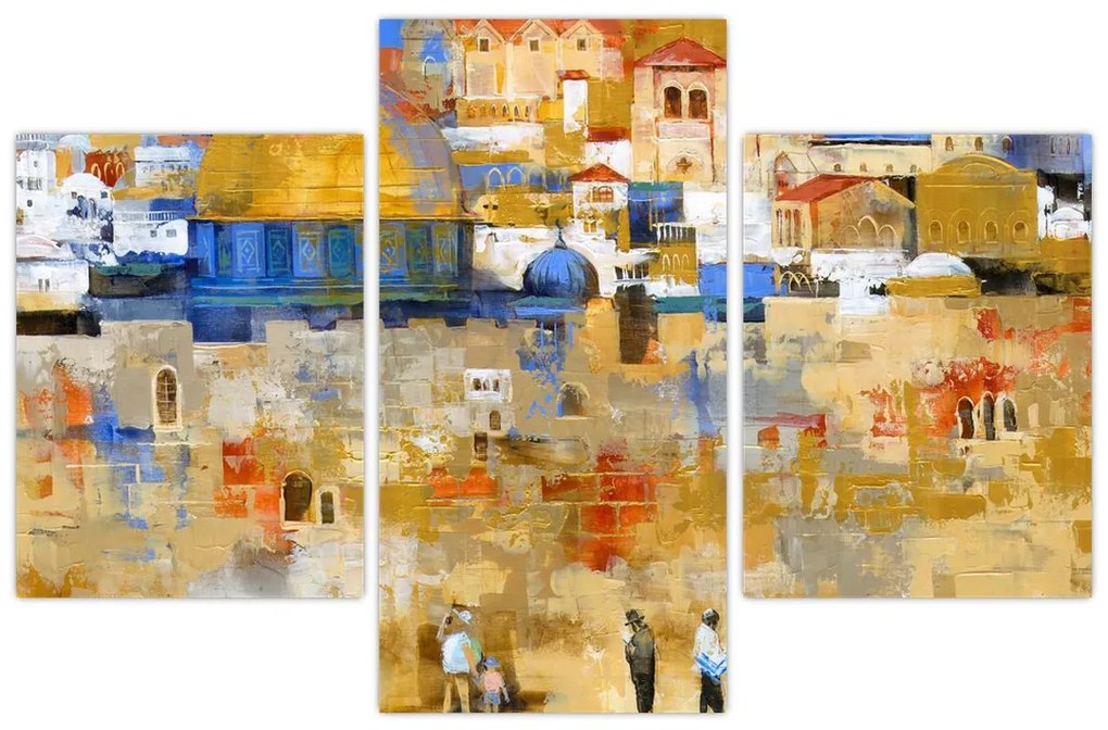 Kép - siratófal, Jerusalem, Israel (90x60 cm)