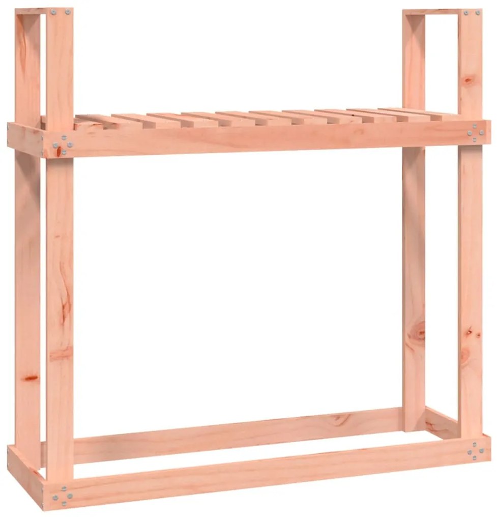tömör duglászfenyő tűzifatartó állvány 110x35x108,5 cm