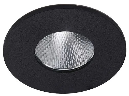AZZARDO 5986 CLEAN R Kültéri Mennyezetbe Építhető Lámpa Fekete LED IP44