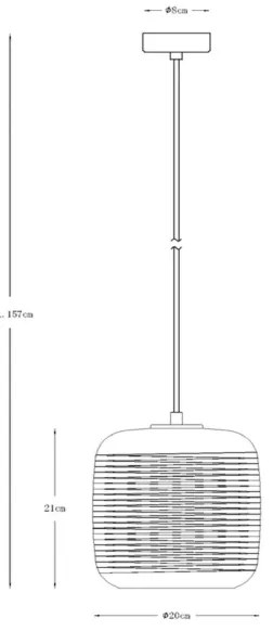Lucide 70483/01/11 - Csillár zsinóron ERYN 1xE27/60W/230V