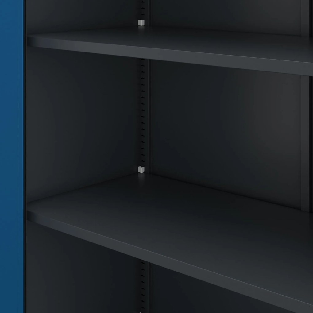 Fém iratszekrény JAN II, 1150 x 185 x 400 mm, antracit-kék