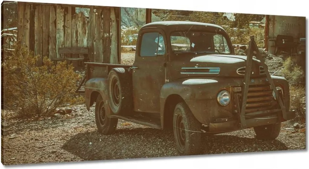 Festmények 115x55 Amerikai teherautó