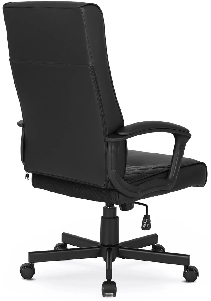 Fekete Eco-bőr Irodai Forgószék SERGIO