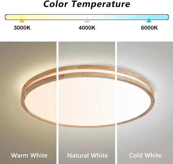 BRILAGI - Dimmelhető LED lámpatest MOLINA LED/100W/230V 3000-6000K tölgy átm. 80 cm +DO
