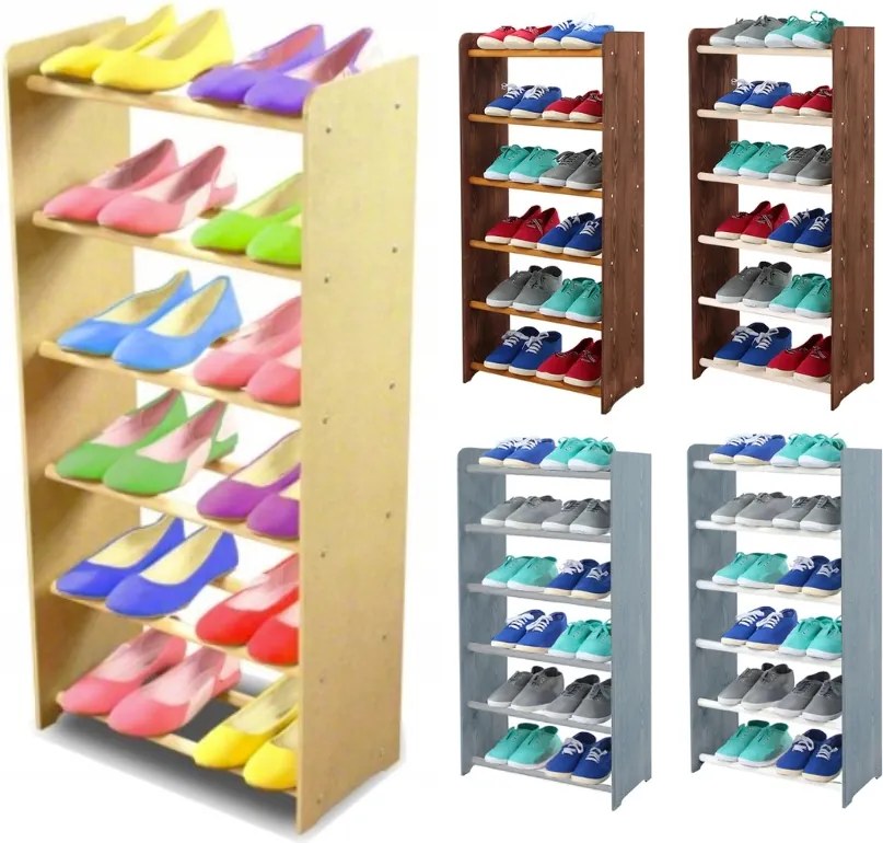 Cipőtartó Állvány Cipőtartó Szekrény 6 Polc 45CM Kiárusítás Gyártó