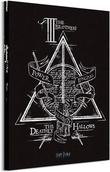 Vászonkép Harry Potter Deathly Hallows 60x80cm WDC99902