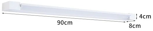 Brilagi- LED fürdőszobai tükörvilágítás AQUA LINE LED/24W/230V 90 cm IP44 fehér