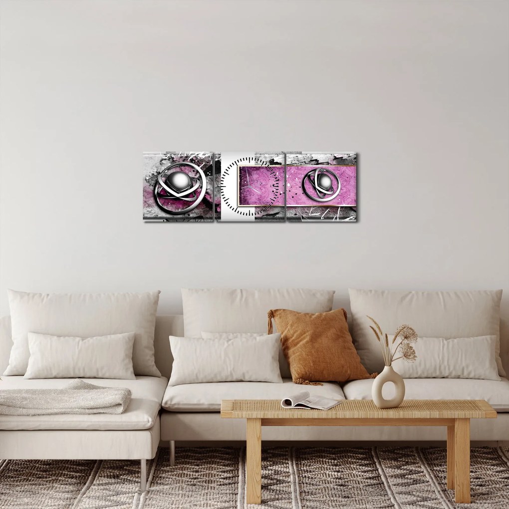 Az absztrakció képe (órával) (90x30 cm)